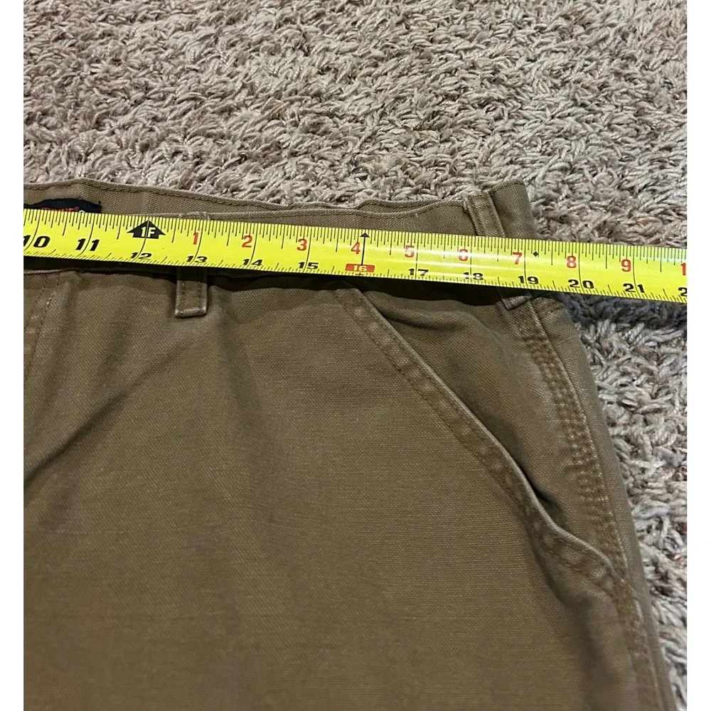 Wolverine Mens Brown‎ Canvas Work Pants 40x32 Rugged Duck Carpenter Utility